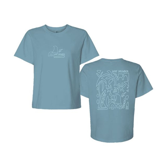 Sketchy Women's Tee - Surf Splendor
